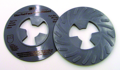 9" - Disc Pad Face Palte - Ribbed - Hard - Industrial Tool & Supply