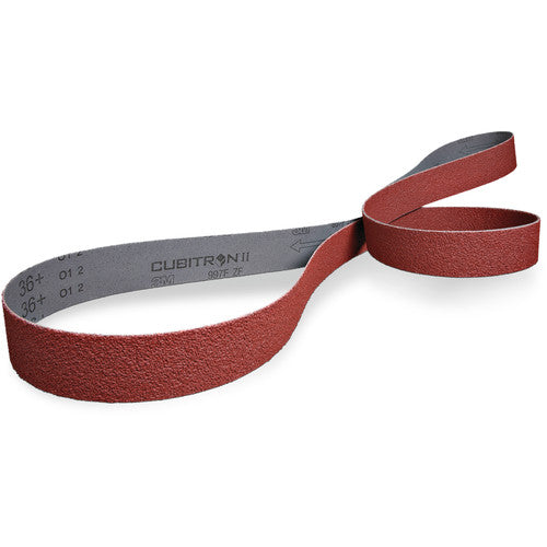 ‎3M Cubitron II Cloth Belt 997F 36+ ZF-weight 2-1/4″ × 132″ Film-lok Single-flex - Exact Industrial Supply