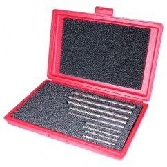 9 Piece HSS Straight Shank 3-Flute Capscrew Counterbore Set- Bright - Includes: 6, 8, 10, 12, 16, 20, 24, 28, 32mm - Industrial Tool & Supply