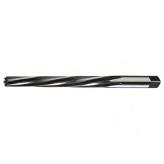 #9 LHS / RHC HSS Straight Shank Helical Flute Taper Pin Reamer - Bright - Industrial Tool & Supply