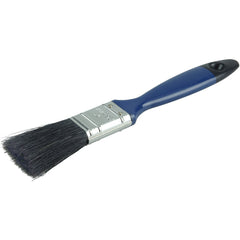 1″ Varnish Brush, Black China Bristle Fill, 2″ Trim Length, Blue Foam Handle - Industrial Tool & Supply