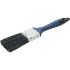 1-1/2″ Varnish Brush, Black China Bristle Fill, 2-1/4″ Trim Length, Blue Foam Handle - Industrial Tool & Supply