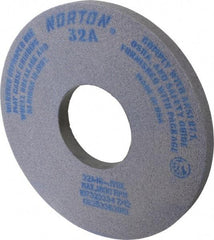 Norton - 14" Diam x 5" Hole x 1" Thick, J Hardness, 46 Grit Surface Grinding Wheel - Aluminum Oxide, Type 1, Coarse Grade, 1,800 Max RPM, Vitrified Bond, No Recess - Industrial Tool & Supply