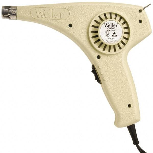 Weller - 399 to 427, 750 to 800°F Heat Setting, 10.6, 17.6, 3.6 CFM Air Flow, Heat Gun - 120 Volts, 6 Amps, 250 Watts, 6' Cord Length - Industrial Tool & Supply