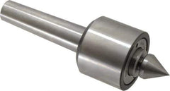 Riten - MT4 Taper Shank, 2-7/8" Head Diam Live Center - 5,500 Max RPM, 3-5/16" Head Length, 1-1/4" Point Diam, 1/4" Point Len, 550 Lb Max Workpc, 2-15/16" OAL, Male Point - Industrial Tool & Supply