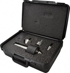 Riten - 4 Point, 550 Lb Max Workpiece, Bull Nose, Female, Standard & Tracer Points, Hardened Tool Steel, Live Center & Point Set - 4MT Taper, Interchangeable - Industrial Tool & Supply