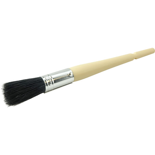 #4 11/16″ Oval Sash Brush, Black China Bristle, 2″ Trim Length, Plain Foam Handle - Industrial Tool & Supply