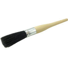 #8 15/16″ Oval Sash Brush, Black China Bristle, 3″ Trim Length, Plain Foam Handle - Industrial Tool & Supply
