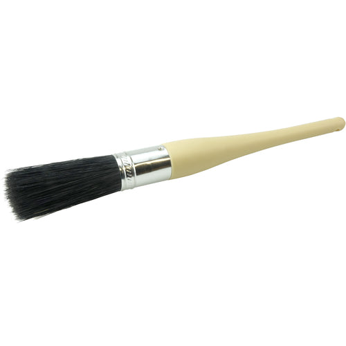 #101-1/16″ Oval Sash Brush, Black China Bristle, 3″ Trim Length, Plain Foam Handle - Industrial Tool & Supply