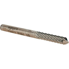 SGS Pro - Drill Point End, Diamond Pattern Router Bit - Industrial Tool & Supply