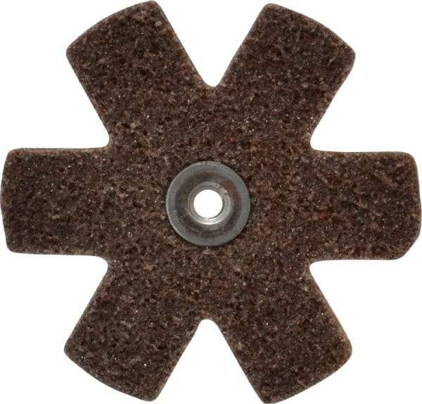 Superior Abrasives - 3" Diam Nonwoven Sanding Star - Coarse Grade, Eyelet, 8,000 RPM - Industrial Tool & Supply