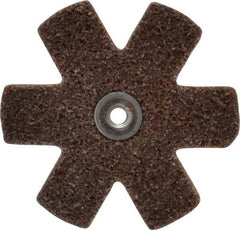 Superior Abrasives - 3" Diam Nonwoven Sanding Star - Coarse Grade, Eyelet, 8,000 RPM - Industrial Tool & Supply