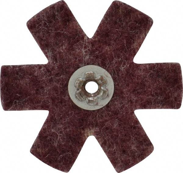 Superior Abrasives - 3" Diam Nonwoven Sanding Star - Medium Grade, Eyelet, 8,000 RPM - Industrial Tool & Supply