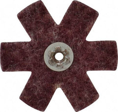 Superior Abrasives - 3" Diam Nonwoven Sanding Star - Medium Grade, Eyelet, 8,000 RPM - Industrial Tool & Supply