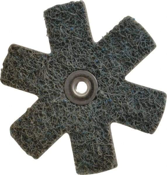 Superior Abrasives - 3" Diam Nonwoven Sanding Star - Very Fine Grade, Eyelet, 8,000 RPM - Industrial Tool & Supply