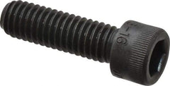 Made in USA - 3/8-16 UNC Hex Socket Drive, Socket Cap Screw - Alloy Steel, Black Oxide Finish, Fully Threaded, 1-1/4" Length Under Head - Industrial Tool & Supply