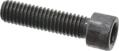 Made in USA - 3/8-16 UNC Hex Socket Drive, Socket Cap Screw - Alloy Steel, Black Oxide Finish, Fully Threaded, 1-1/2" Length Under Head - Industrial Tool & Supply