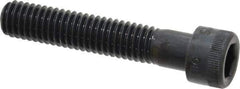 Made in USA - 3/8-16 UNC Hex Socket Drive, Socket Cap Screw - Alloy Steel, Black Oxide Finish, Partially Threaded, 2" Length Under Head - Industrial Tool & Supply