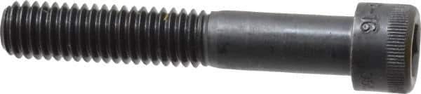 Made in USA - 3/8-16 UNC Hex Socket Drive, Socket Cap Screw - Alloy Steel, Black Oxide Finish, Partially Threaded, 2-1/4" Length Under Head - Industrial Tool & Supply