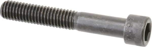 Made in USA - 3/8-16 UNC Hex Socket Drive, Socket Cap Screw - Alloy Steel, Black Oxide Finish, Partially Threaded, 2-1/2" Length Under Head - Industrial Tool & Supply
