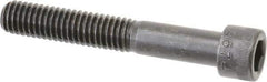 Made in USA - 3/8-16 UNC Hex Socket Drive, Socket Cap Screw - Alloy Steel, Black Oxide Finish, Partially Threaded, 2-1/2" Length Under Head - Industrial Tool & Supply