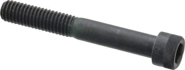 Made in USA - 3/8-16 UNC Hex Socket Drive, Socket Cap Screw - Alloy Steel, Black Oxide Finish, Partially Threaded, 2-3/4" Length Under Head - Industrial Tool & Supply