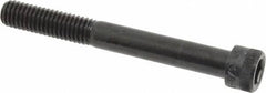 Made in USA - 3/8-16 UNC Hex Socket Drive, Socket Cap Screw - Alloy Steel, Black Oxide Finish, Partially Threaded, 3-1/4" Length Under Head - Industrial Tool & Supply