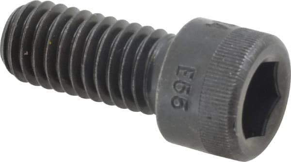 Made in USA - 7/16-14 UNC Hex Socket Drive, Socket Cap Screw - Alloy Steel, Black Oxide Finish, Fully Threaded, 1" Length Under Head - Industrial Tool & Supply