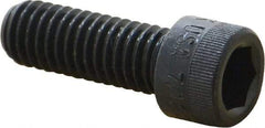 Made in USA - 7/16-14 UNC Hex Socket Drive, Socket Cap Screw - Alloy Steel, Black Oxide Finish, Fully Threaded, 1-1/4" Length Under Head - Industrial Tool & Supply