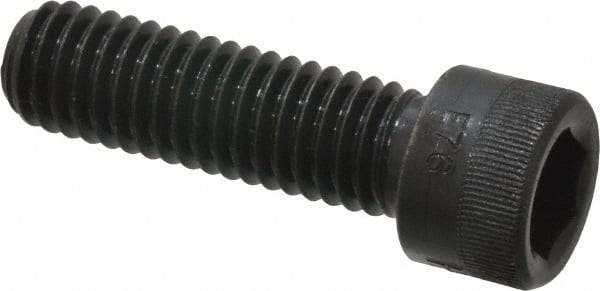 Made in USA - 7/16-14 UNC Hex Socket Drive, Socket Cap Screw - Alloy Steel, Black Oxide Finish, Fully Threaded, 1-1/2" Length Under Head - Industrial Tool & Supply