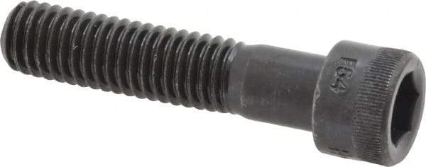 Made in USA - 7/16-14 UNC Hex Socket Drive, Socket Cap Screw - Alloy Steel, Black Oxide Finish, Partially Threaded, 2" Length Under Head - Industrial Tool & Supply