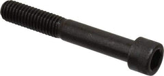Made in USA - 7/16-14 UNC Hex Socket Drive, Socket Cap Screw - Alloy Steel, Black Oxide Finish, Partially Threaded, 3" Length Under Head - Industrial Tool & Supply