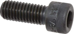 Made in USA - 1/2-13 UNC Hex Socket Drive, Socket Cap Screw - Alloy Steel, Black Oxide Finish, Fully Threaded, 1-1/4" Length Under Head - Industrial Tool & Supply