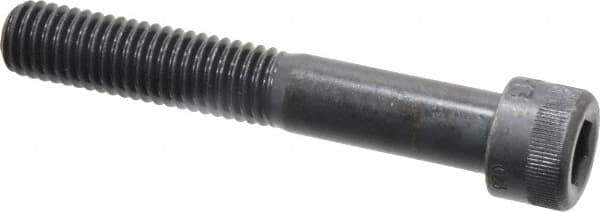 Made in USA - 1/2-13 UNC Hex Socket Drive, Socket Cap Screw - Alloy Steel, Black Oxide Finish, Partially Threaded, 3-1/4" Length Under Head - Industrial Tool & Supply