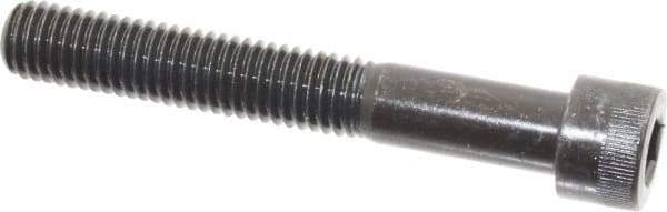 Made in USA - 1/2-13 UNC Hex Socket Drive, Socket Cap Screw - Alloy Steel, Black Oxide Finish, Partially Threaded, 3-1/2" Length Under Head - Industrial Tool & Supply