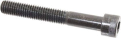 Made in USA - 1/2-13 UNC Hex Socket Drive, Socket Cap Screw - Alloy Steel, Black Oxide Finish, Partially Threaded, 3-1/2" Length Under Head - Industrial Tool & Supply