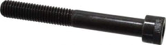 Made in USA - 1/2-13 UNC Hex Socket Drive, Socket Cap Screw - Alloy Steel, Black Oxide Finish, Partially Threaded, 4" Length Under Head - Industrial Tool & Supply