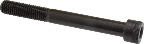 Made in USA - 1/2-13 UNC Hex Socket Drive, Socket Cap Screw - Alloy Steel, Black Oxide Finish, Partially Threaded, 4-1/2" Length Under Head - Industrial Tool & Supply