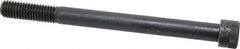 Made in USA - 1/2-13 UNC Hex Socket Drive, Socket Cap Screw - Alloy Steel, Black Oxide Finish, Partially Threaded, 6" Length Under Head - Industrial Tool & Supply