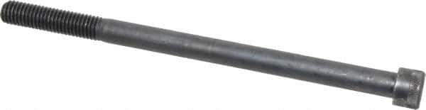 Made in USA - 1/2-13 UNC Hex Socket Drive, Socket Cap Screw - Alloy Steel, Black Oxide Finish, Partially Threaded, 8" Length Under Head - Industrial Tool & Supply