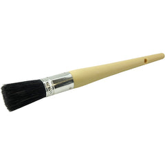 #6 13/16″ Oval Sash Brush, Black China Bristle, 2″ Trim Length, Plain Foam Handle - Industrial Tool & Supply