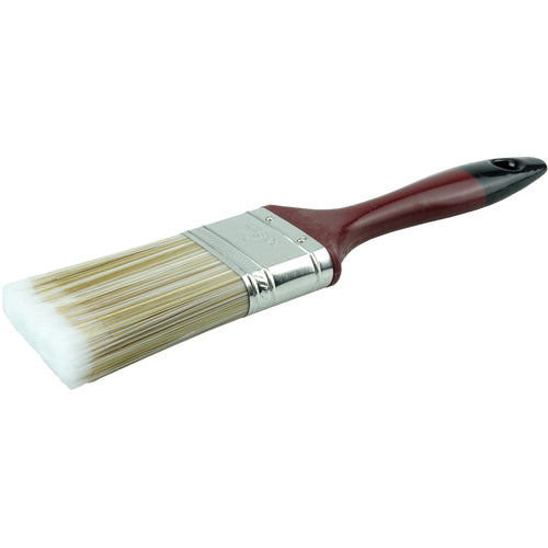 2″ Varnish Brush, Poly/Nylon Fill, 2-3/4″ Trim Length, Red Foam Handle - Industrial Tool & Supply