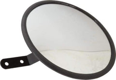 PRO-SAFE - Indoor & Outdoor Round Vehicle/Utility Safety, Traffic & Inspection Mirrors - Glass Lens, 8" Diam - Industrial Tool & Supply