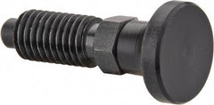Gibraltar - M10x1.5, 20mm Thread Length, 0.236" Max Plunger Diam, 0.22 Lb Init to 2.02 Lb Final End Force, Knob Handle Plunger - Delrin Knob, 0.98" Body Length, 0.79" Length Under Head/Shoulder, 0.196" Plunger Projection - Industrial Tool & Supply