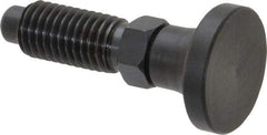 Gibraltar - M12x1.75, 25mm Thread Length, 0.314" Max Plunger Diam, 0.56 Lb Init to 1.8 Lb Final End Force, Knob Handle Plunger - Delrin Knob, 1.2" Body Length, 0.98" Length Under Head/Shoulder, 0.236" Plunger Projection - Industrial Tool & Supply