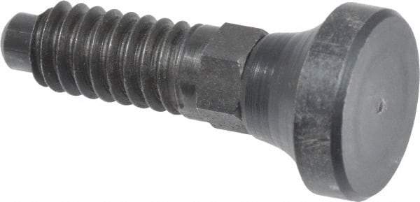 Gibraltar - 1/4-20, 1/2" Thread Length, 0.16" Max Plunger Diam, 0.12 Lb Init to 0.36 Lb Final End Force, Knob Handle Plunger - Delrin Knob, 0.63" Body Length, 1/2" Length Under Head/Shoulder, 0.13" Plunger Projection - Industrial Tool & Supply