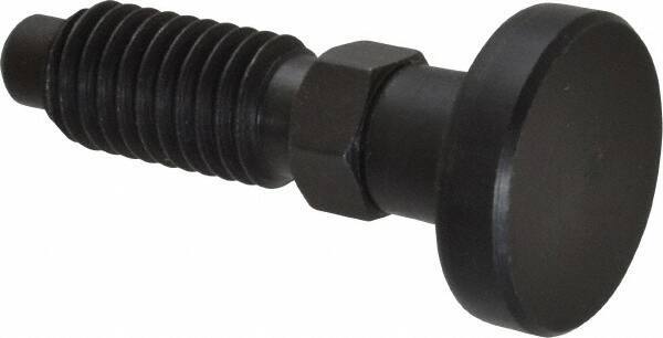 Gibraltar - 1/2-13, 1" Thread Length, 0.31" Max Plunger Diam, 0.5 Lb Init to 1.75 Lb Final End Force, Knob Handle Plunger - Delrin Knob, 1-1/4" Body Length, 1" Length Under Head/Shoulder, 1/4" Plunger Projection - Industrial Tool & Supply
