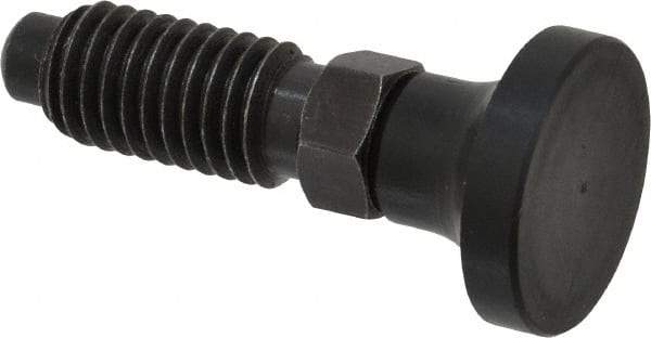 Gibraltar - 1/2-13, 1" Thread Length, 0.31" Max Plunger Diam, 0.5 Lb Init to 1.75 Lb Final End Force, Knob Handle Plunger - Delrin Knob, 1-1/4" Body Length, 1" Length Under Head/Shoulder, 1/4" Plunger Projection - Industrial Tool & Supply