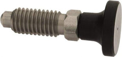 Gibraltar - 1/2-13, 1" Thread Length, 0.31" Max Plunger Diam, 0.5 Lb Init to 1.75 Lb Final End Force, Knob Handle Plunger - Delrin Knob, 1-1/4" Body Length, 1" Length Under Head/Shoulder, 1/4" Plunger Projection - Industrial Tool & Supply
