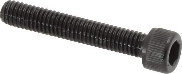 Value Collection - #8-36 UNF Hex Socket Drive, Socket Cap Screw - Alloy Steel, Black Oxide Finish, Fully Threaded, 1" Length Under Head - Industrial Tool & Supply